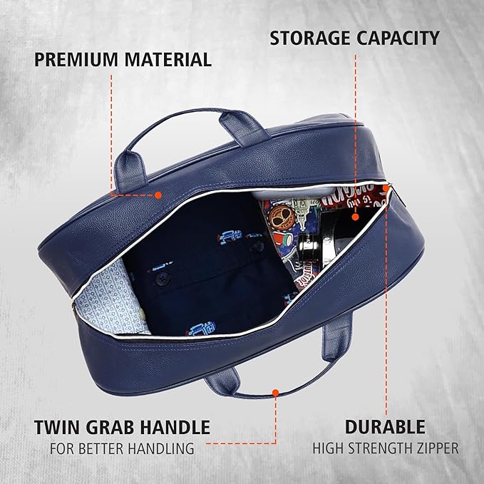 Leatherette Duffel Bag