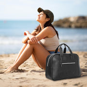 Leatherette Duffel Bag