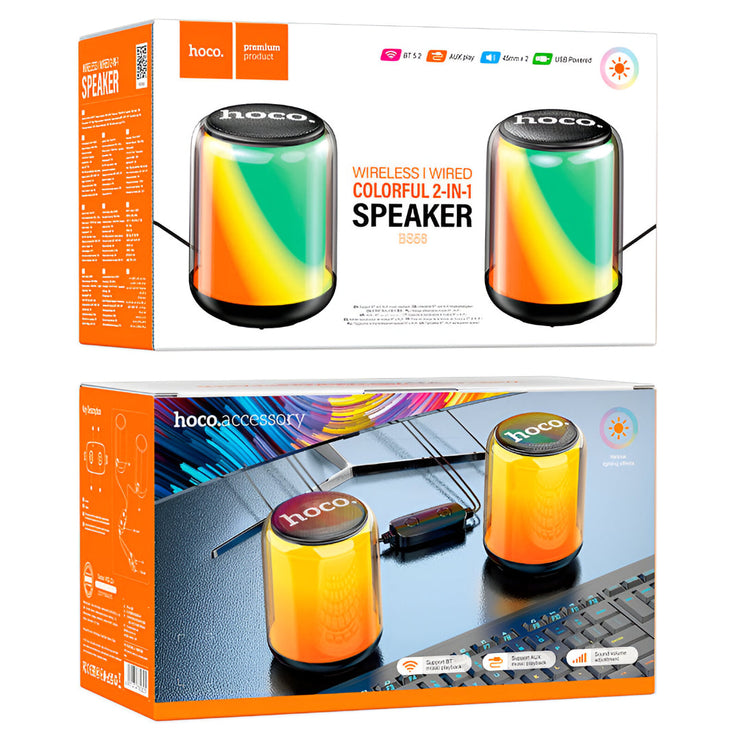 2-in-1 Wireless Colorful Speaker (BS6S)